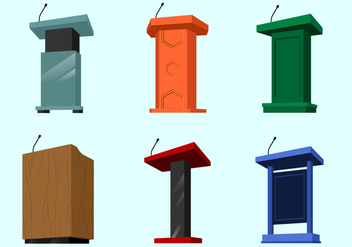 Perspective Lectern Free Vector - Free vector #410457