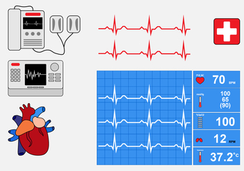 Heart Rate Monitor - vector gratuit #410517 