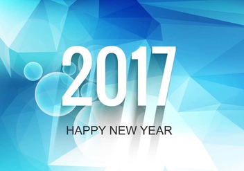Free Vector New Year 2017 Modern Background - Kostenloses vector #410687