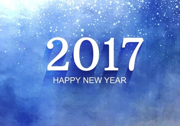 Free Vector New Year 2017 Background - vector #410717 gratis