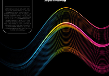 Abstract Colorful Wavy Spectrum - Vector Template - vector gratuit #411957 