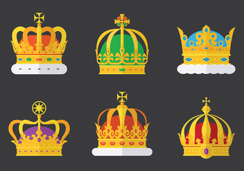 Free British Crown Icons Vector - vector #412277 gratis