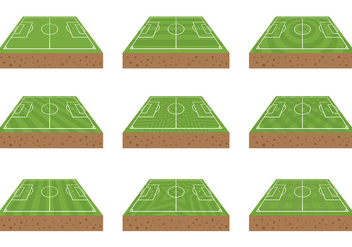 Free Football Ground Icons Vector - Free vector #414217