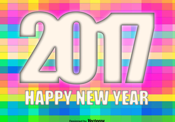 Vector 2017 Happy Near Year - vector gratuit #414677 