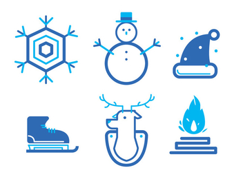Winter Icon Set - vector #414847 gratis