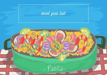Paella Spanish Food - Free vector #415867