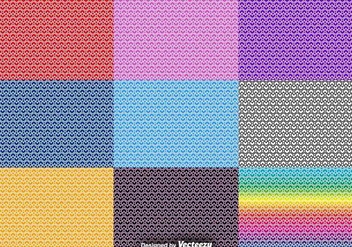Vector Set Of Heart Seamless Patterns - Free vector #416067