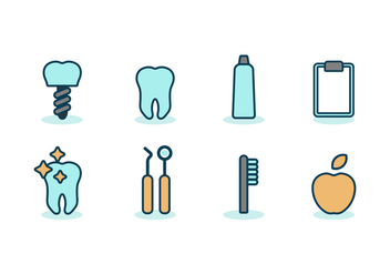 Free Dentistry Icons - vector #416327 gratis