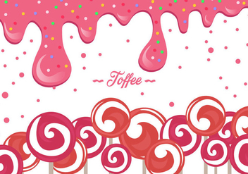 Pink Toffee Background - vector gratuit #416457 