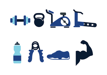 Fitness Icon Pack Vector - Free vector #416637