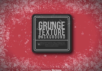 Red Grungy Background - Vector Template - Free vector #417037