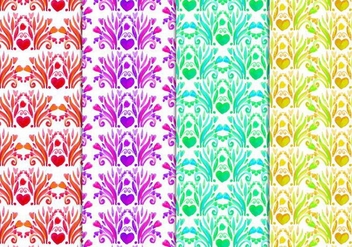 Free Vector Floral Pattern In Watercolor Style - Kostenloses vector #417797