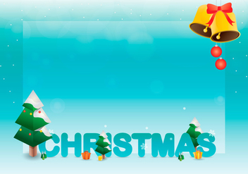 Sapin Tree Christmas Greetings Template - vector gratuit #417957 