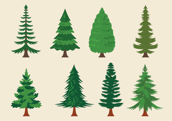 Vector Collection of Christmas Trees or Sapin - бесплатный vector #418627