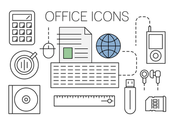Free Office Icons - бесплатный vector #420337