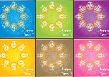 Diwali Invitation Vectors - бесплатный vector #420877