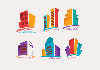 Logo Hotel Colorful Vector - Kostenloses vector #422527
