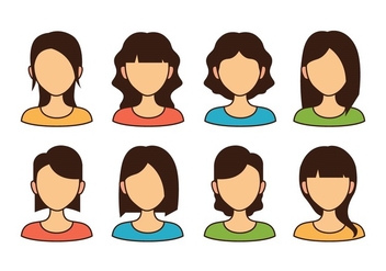 Woman Avatar Icons - Free vector #423157