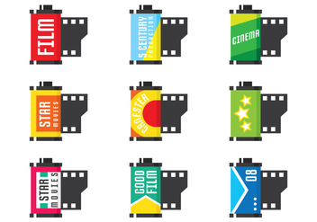 Film Canister Set - Kostenloses vector #423207