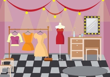 Theater Dressing Room Vector - Free vector #423287
