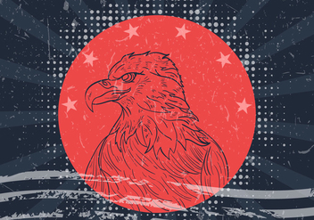 American Eagle Seal With American Flag - vector gratuit #423577 