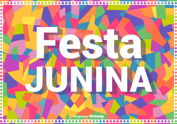 Colorful Festa Junina Vector Background - vector gratuit #424087 