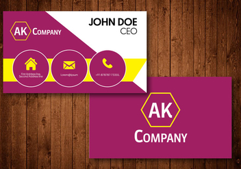 Creative Business Card - Free vector #424867