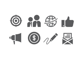 Flat business icons - vector #426267 gratis