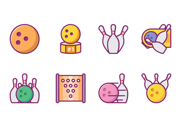 Free Bowling Icon Pack - Kostenloses vector #426447