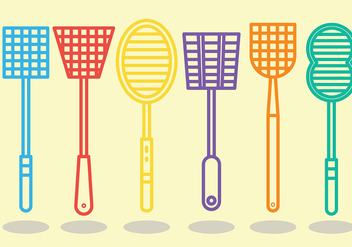Free Fly Swatter Icons Vector - vector gratuit #426847 