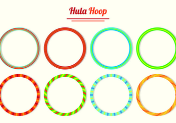 Set Of Hula Hoop Vectors - vector gratuit #426937 