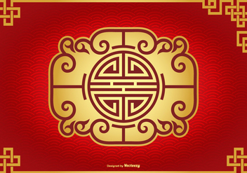 Beautiful Chinese Decorative Background - бесплатный vector #427097