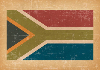 South Africa Flag on Grunge Background - Free vector #427107