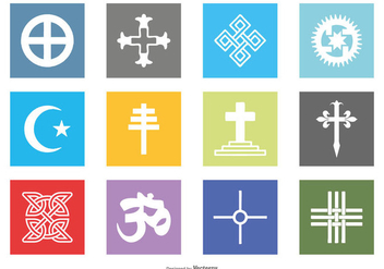 Religious Vector Icon Set - vector #427137 gratis