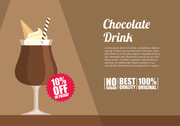 Chocolate Drink Template Free Vector - vector gratuit #427227 