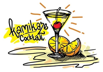 Kamikaze Cocktail Tropical Vector - vector gratuit #428127 
