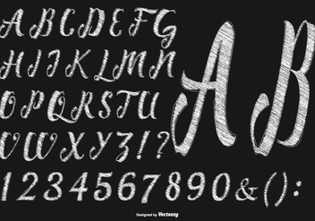 Sketchy Hand Drawn Alphabet Collection - Free vector #428167
