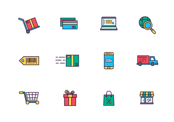 E-Commerce Icons - Free vector #428617
