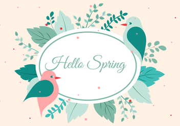 Free Vector Spring Greetings - Kostenloses vector #428697