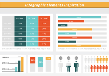 Free Flat Infographic Vector Elements - Free vector #428707