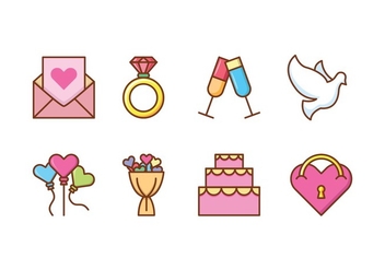 Wedding Icon Pack - Free vector #429407