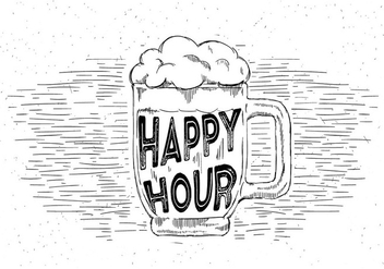 Free Hand Drawn Vector Beer - Free vector #429477