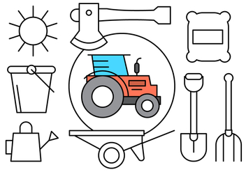 Free Linear Farming Icons - vector gratuit #429697 