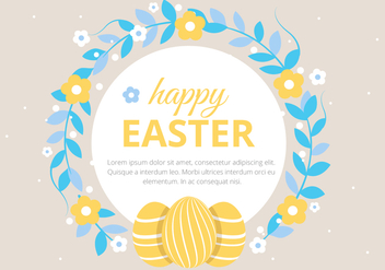 Free Easter Holiday Vector Background - Free vector #430077