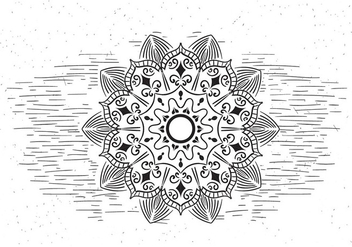 Free Mandala Vector Flower Illustration - Free vector #430097