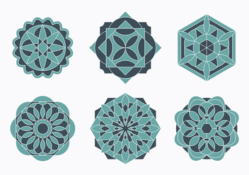 Islamic Ornaments Set - vector gratuit #430207 