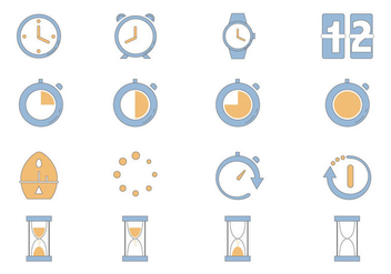 Timer Icon Vector Pack - vector #430307 gratis