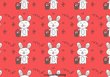 Easter Bunny Vector Pattern - Free vector #430377