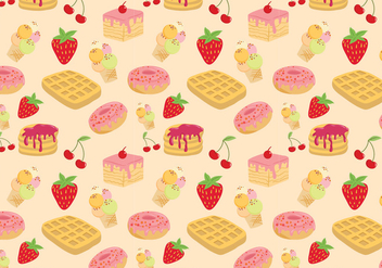 Free Sweets Pattern Vectors - Free vector #430487