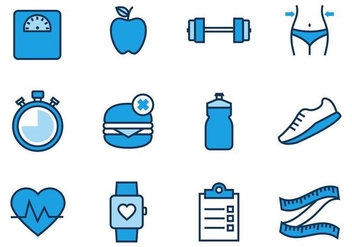 Free Health and Fitness Icons Vector - бесплатный vector #430897